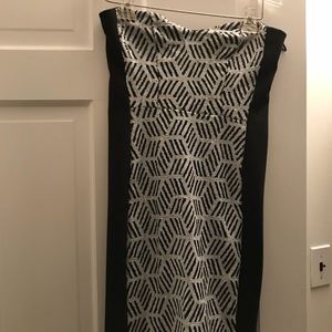 Black and White Sequins Dress